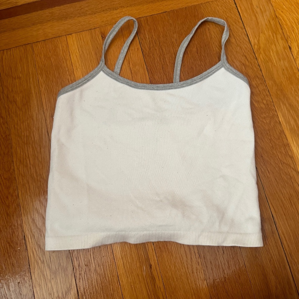 forever 21 white workout tank